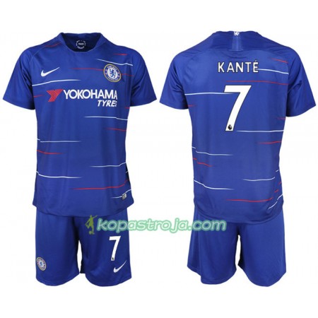 Billiga Fotbollströjor Chelsea KANTE 7 Barn Hemma tröja 2018/19 Kortärmad